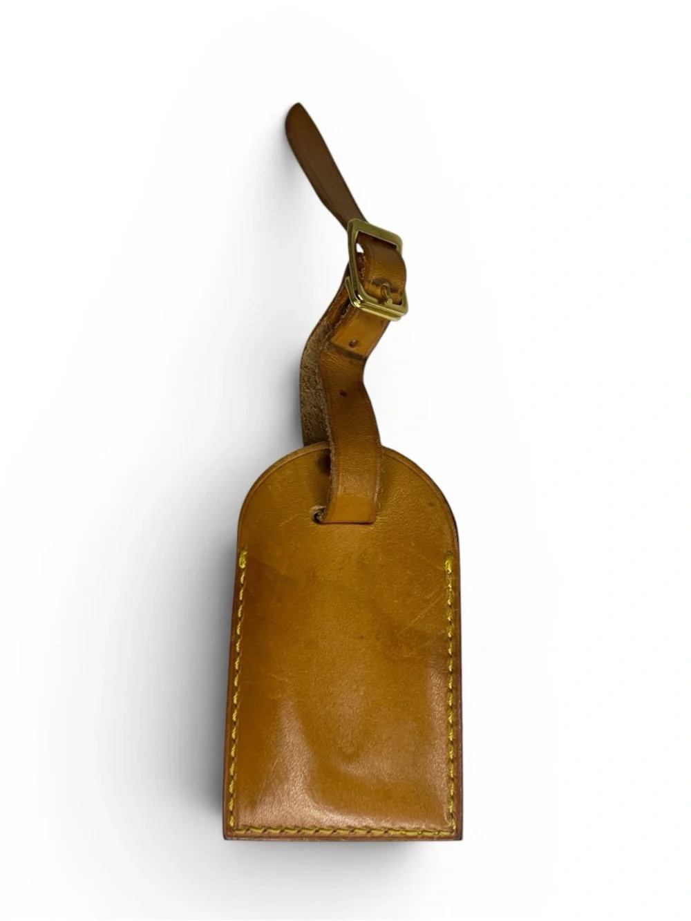 Authentic Louis Vuitton Vachetta Luggage Tag & Strap - GUC